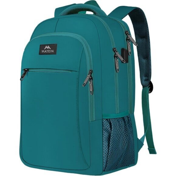 ⚡Matein Men Peacock Blue Travel Business Anti Theft Slim Sturdy Laptops Backpack - Picture 1 of 9